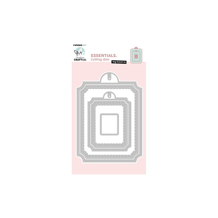 (CCL-ES-CD965)Studio Light Cutting Die Tag Ticket XL Essentials nr.965