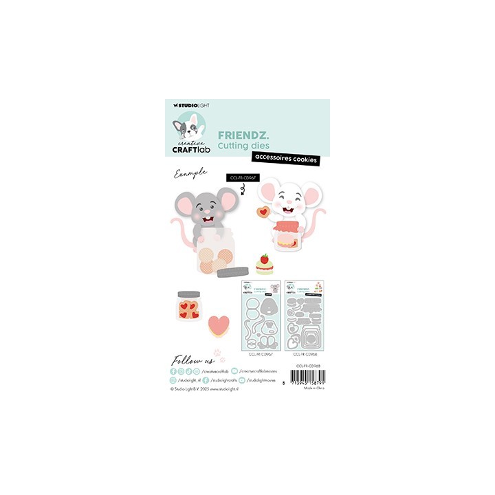 (CCL-FR-CD968)Studio Light Cutting Die Accessoires Cookies Friendz nr.968