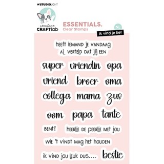 (CCL-ES-STAMP801)Studio light Stamp Ik vind je lief Essentials nr.801