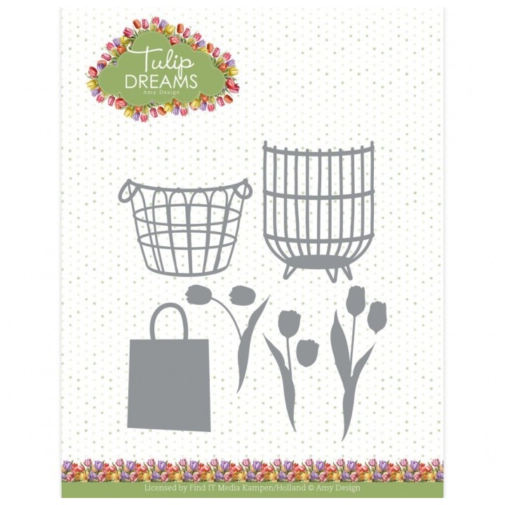 (ADD10331)Dies - Amy Design - Tulip Dreams - Tulip Basket