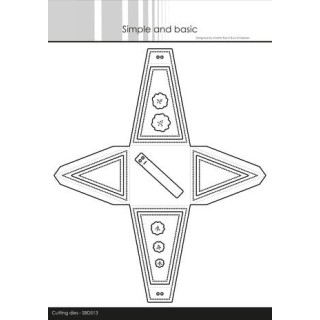 (SDB513)Simple and Basic Triangle Giftbox Dies