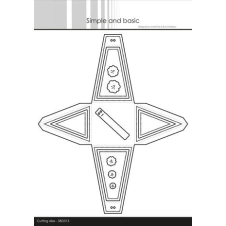 (SDB513)Simple and Basic Triangle Giftbox Dies