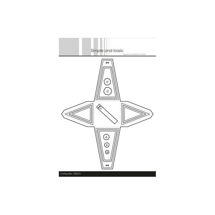 (SDB513)Simple and Basic Triangle Giftbox Dies
