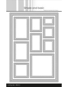 (SDB514)Simple and Basic A5 Frame w/Windows Dies