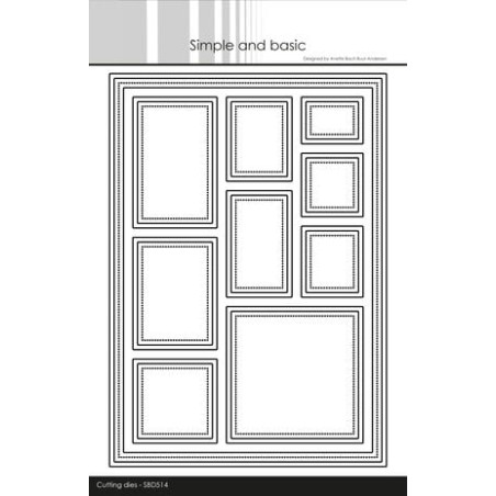 (SDB514)Simple and Basic A5 Frame w/Windows Dies