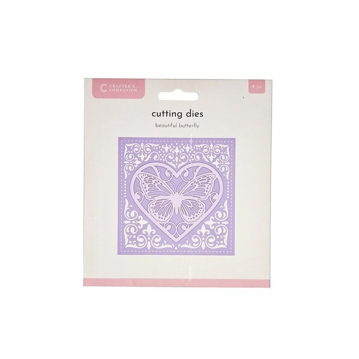 (CC-MD-CAD-BEAB)Crafter's Companion Fancy Frame Metal Die Create-a-Card Beautiful Butterfly