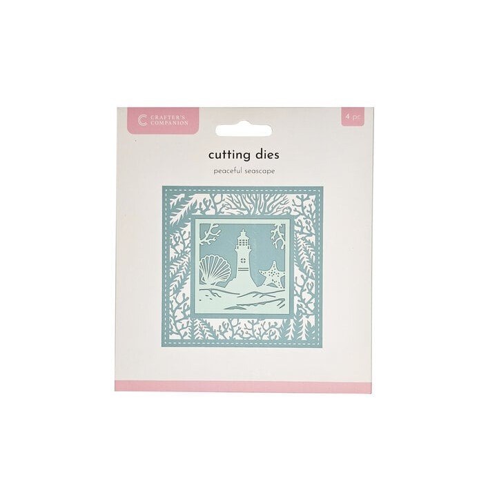 (CC-MD-CAD-PESE)Crafter's Companion Fancy Frame Metal Die Create-a-Card Peaceful Seascape