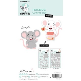 (CCL-FR-CD967)Studio Light Cutting Die Muis Marvin Friendz nr.967