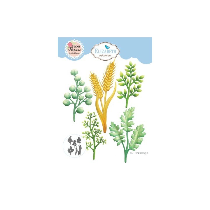 (2217)Elizabeth Craft Design Spring Awakening Dies Floral Greenery 3