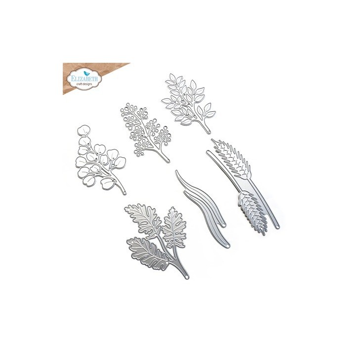 (2217)Elizabeth Craft Design Spring Awakening Dies Floral Greenery 3