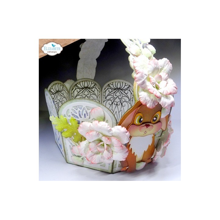 (2221)Elizabeth Craft Design Spring Awakening Dies Decorative Dimensional Basket