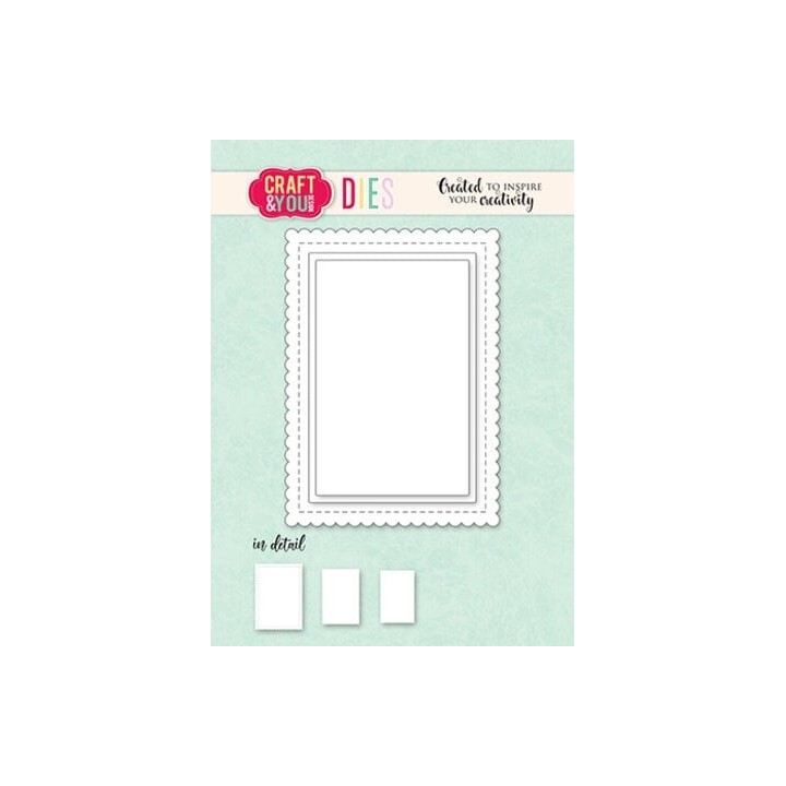 (CW323)Craft and You design ATC Biscuit Frame Set Dies