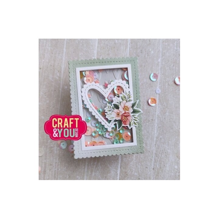 (CW323)Craft and You design ATC Biscuit Frame Set Dies