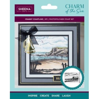 (SD-COTS-STP-CRCO)Crafter's Companion Charm of the Sea Photopolymer Stamp Set Craggy Coastline