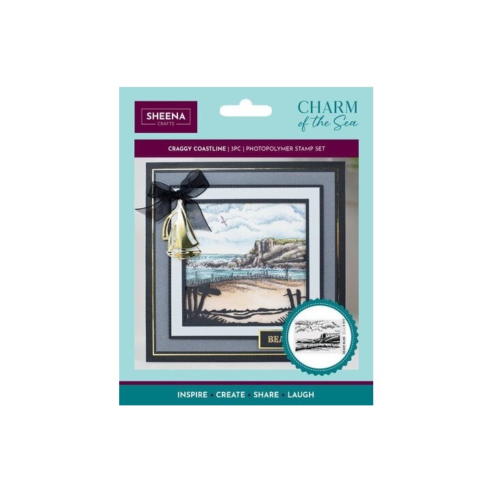 (SD-COTS-STP-CRCO)Crafter's Companion Charm of the Sea Photopolymer Stamp Set Craggy Coastline