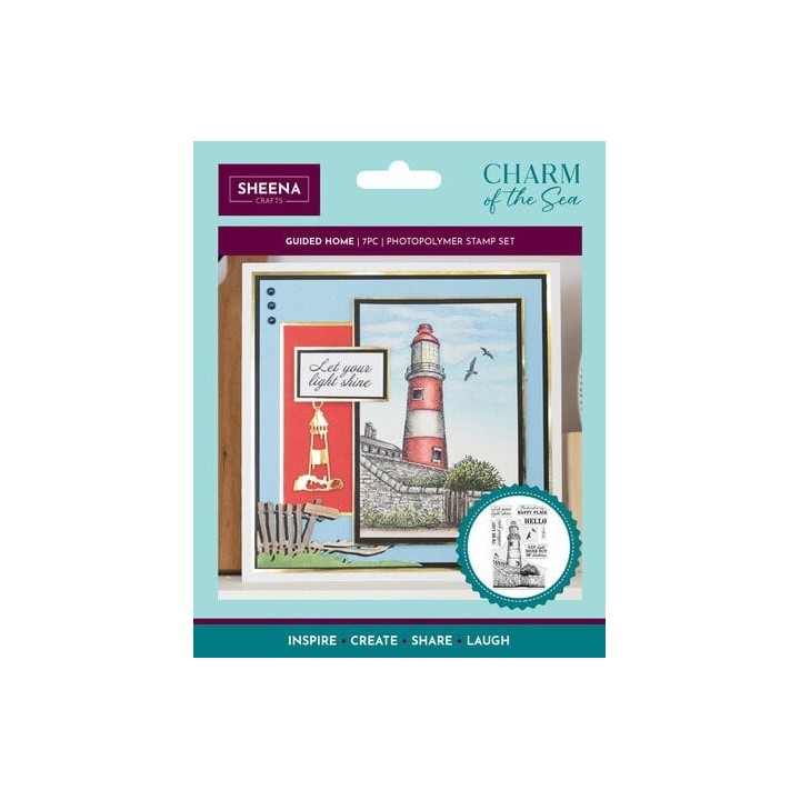(SD-COTS-STP-GUHO)Crafter's Companion Charm of the Sea Photopolymer Stamp Set Guided Home