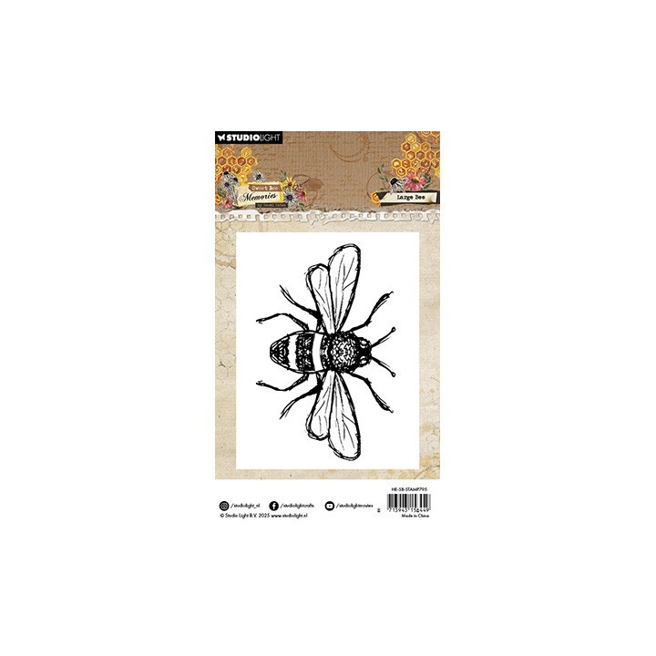 (HE-SB-STAMP795)Studio light SL Stamp Large Bee Sweet Bee Memories nr.795