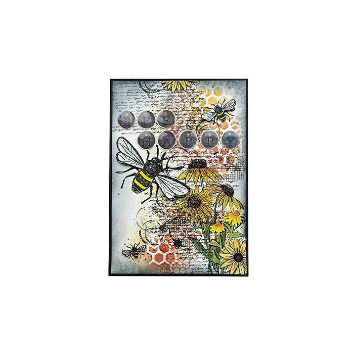 (HE-SB-STAMP795)Studio light SL Stamp Large Bee Sweet Bee Memories nr.795