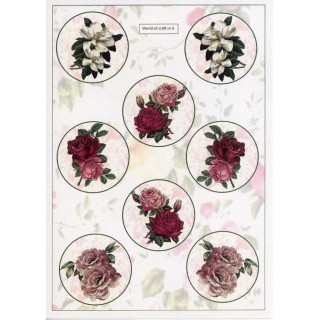 (WOC10006)Cutting Sheet - WOC - nr 06 - Roses
