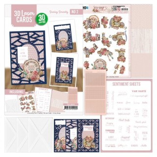 (3DLC10002)3D and Do - Laser Cards 2 - Sewing Serenity
