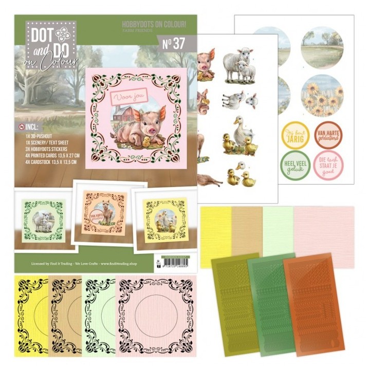 (DODOOC10037)Hobbydots on Colour 37 - Farm Friends