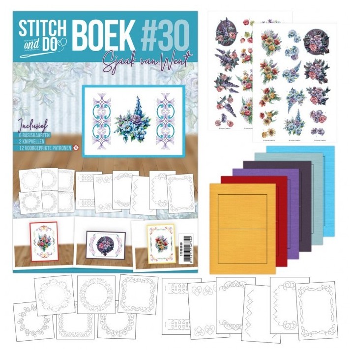 (STDOBB030)Stitch and Do boek A6 30 - Floral Elegance