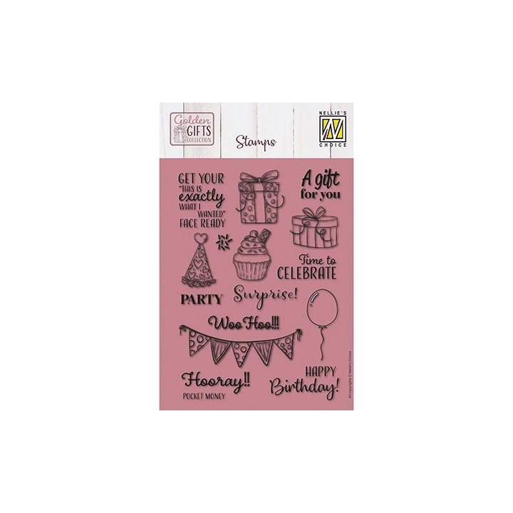 (NSCS028)Nellie`s Choice Clearstamp - Celebrations