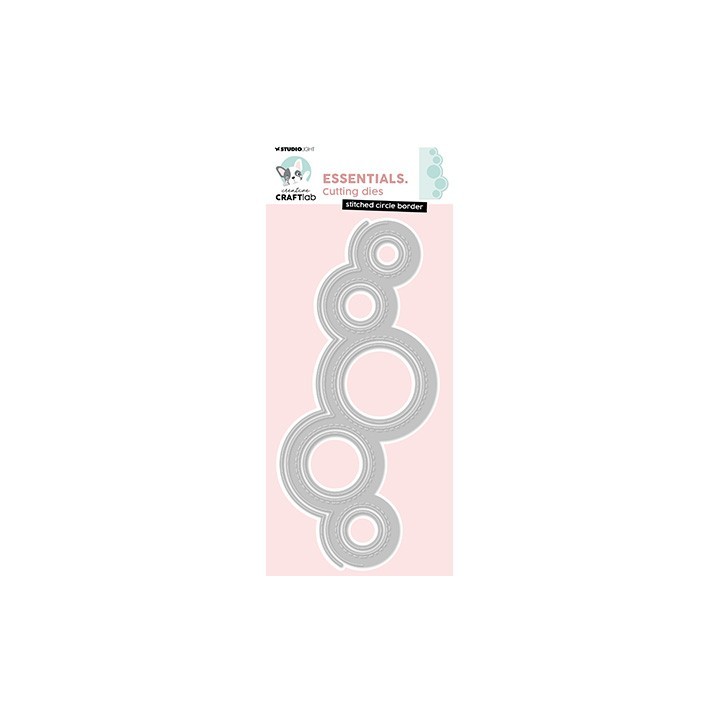 (CCL-ES-CD982)Studio Light Cutting Die Stitched Circle Border Essentials nr.982