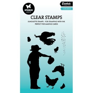 (SL-ES-STAMP831)Studio light SL Stamp Chickens Essentials nr.831