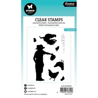 (SL-ES-STAMP831)Studio light SL Stamp Chickens Essentials nr.831
