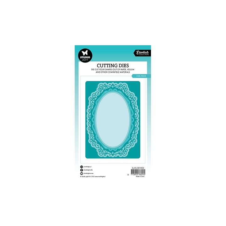 (SL-ES-CD1002)Studio Light SL Cutting Die Oval frame Essentials nr.1002
