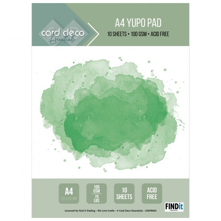 (CDEPB003)Card Deco Essentials - Yupo Pad (A4)