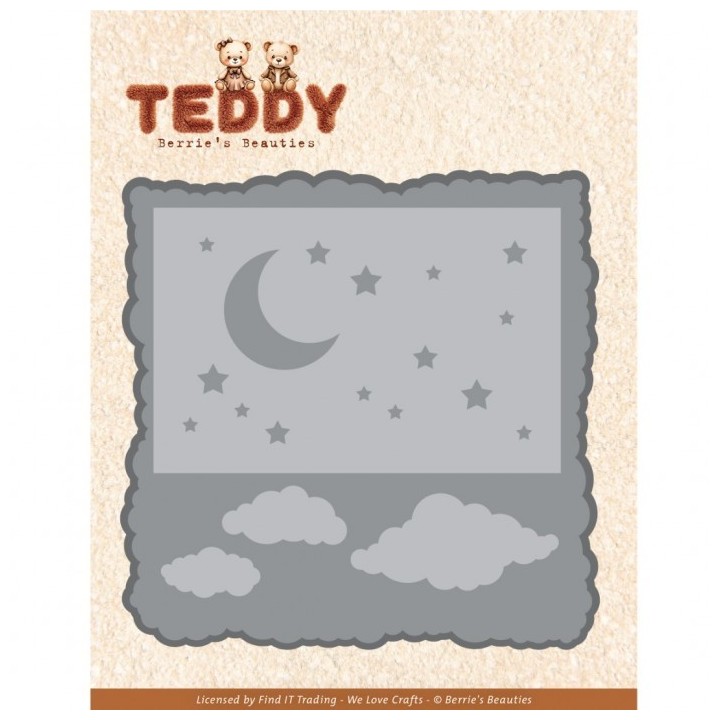 (BBD10041)Dies - Berries Beauties - Teddy - Teddy and the Moon