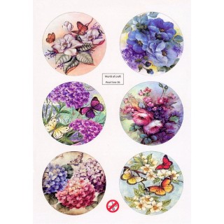 (WOCPL036)Scenery Parelmoer - WOC - nr36 - Butterflies - Round