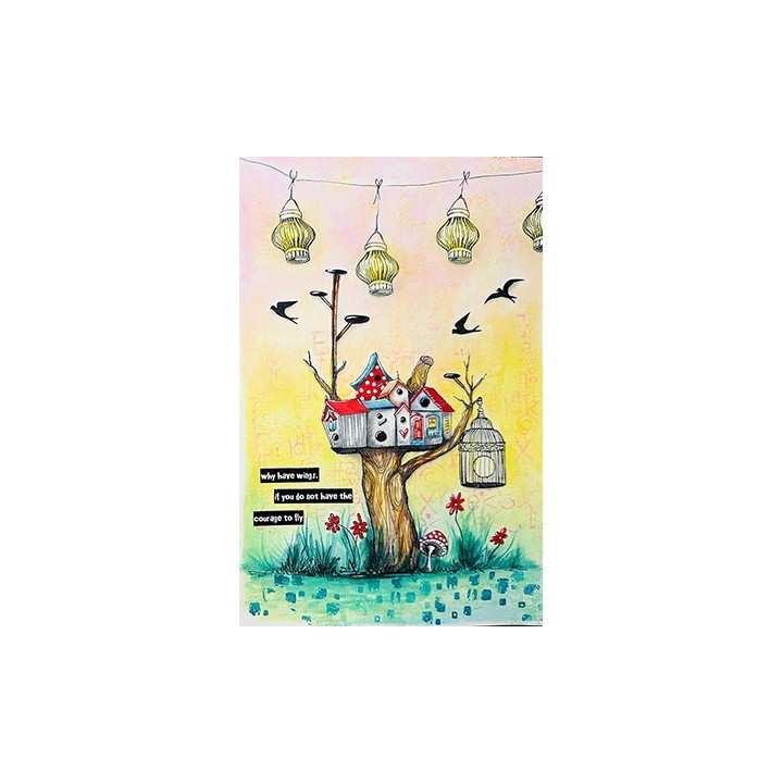 (ABM-25-STAMP816)Studio light Stamp Sweet dreams Art by Marlene nr.816