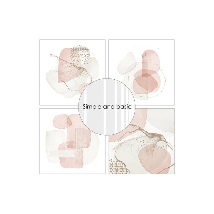 (SBP747)Soft Watercolour Backgrounds 12x12 Inch Paper Pad