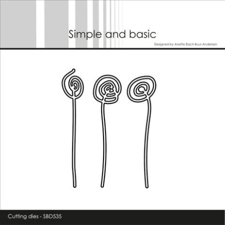 (SBD535)Simple and Basic Funky Flowers 1 Dies