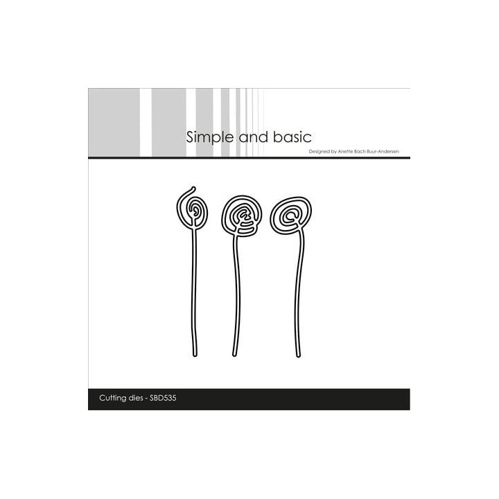(SBD535)Simple and Basic Funky Flowers 1 Dies