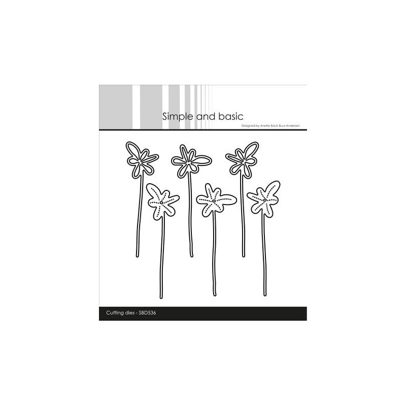 (SBD536)Simple and Basic Funky Flowers 2 Dies (SBD536)Simple and Basic Funky Flowers 2 Dies