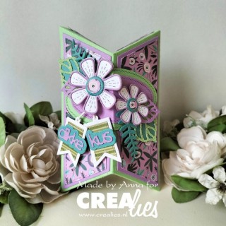 (CCAB31)Crealies Create A Box Dies No. 31 Angled Pillowbox with Floating Strips