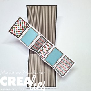 (CLCZ397)Crealies Cardzz Dies Twist & Pop B Diagonal For 6 Panels