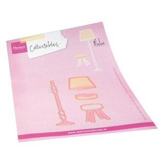 (COL1566)Collectables Lamp & Stool by Marleen