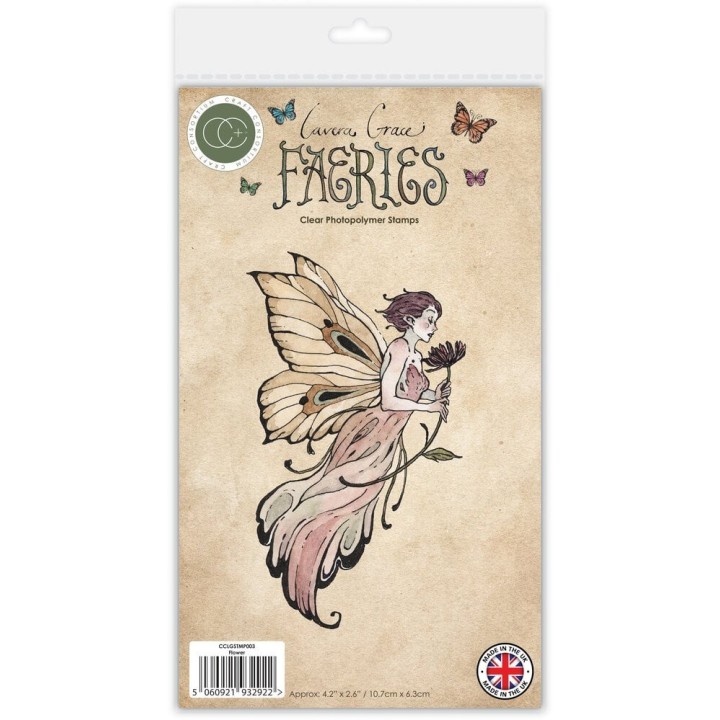 (CCLGSTMP003)Craft Consortium Fairies A6 Clear Photopolymer Stamps Flower