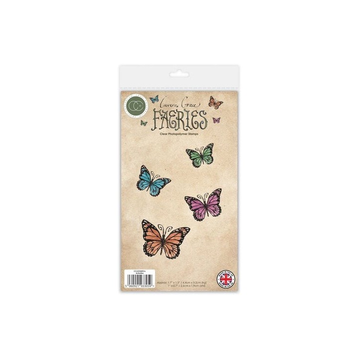 (CCLGSTMP016)Craft Consortium Fairies A6 Clear Photopolymer Stamps Butterflies