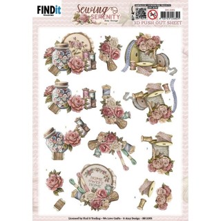 (SB11005)3D Push out Sheet - Amy Design - Sewing Serenity - Stitching