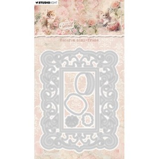 (SL-ACS-CD999)Studio Light SL Cutting Die Macaron mini-frame A Cat's Secret nr.999