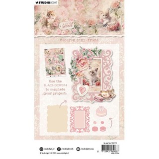 (SL-ACS-CD999)Studio Light SL Cutting Die Macaron mini-frame A Cat's Secret nr.999