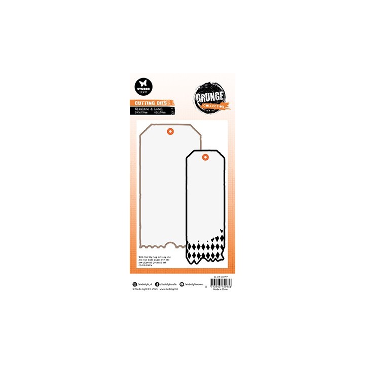 (SL-GR-CD997)Studio Light SL Cutting Die Tag Shapes Grunge Collection nr.997