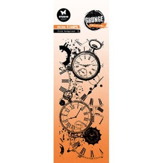(SL-GR-STAMP823)Studio light clear stamp Clock Background Grunge Collection nr.823