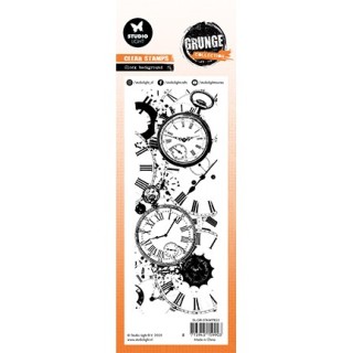 (SL-GR-STAMP823)Studio light clear stamp Clock Background Grunge Collection nr.823